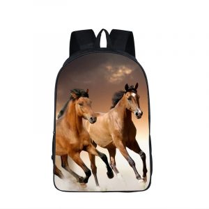 Segregator koń brązowy - plecak z koniem